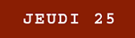 jeudi
